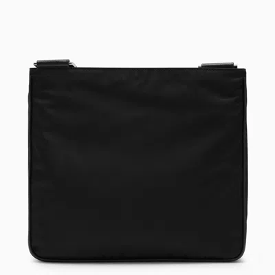 Shop Prada Black Re-nylon Messenger Bag Men In Brown