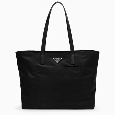 Shop Prada Black Re-nylon Tote Bag Women