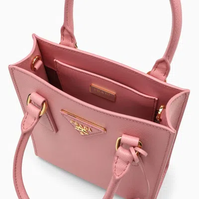 Shop Prada Saffiano Leather Pink Handbag Women