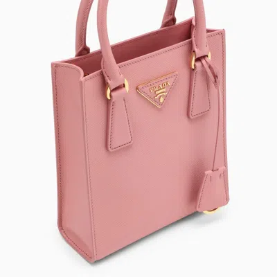 Shop Prada Saffiano Leather Pink Handbag Women