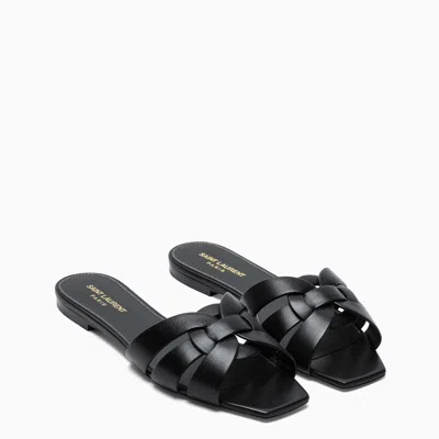 Shop Saint Laurent Black Nu Pieds Tribute 05 Sandals Women