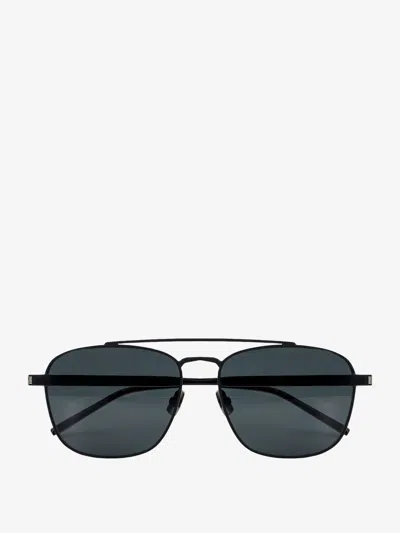 Shop Saint Laurent Man Sunglasses Man Black Sunglasses