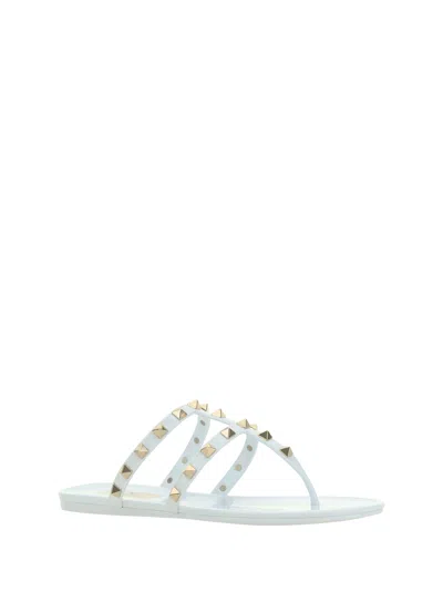 Shop Valentino Garavani Women  Garavani Rockstud Sandals In Multicolor