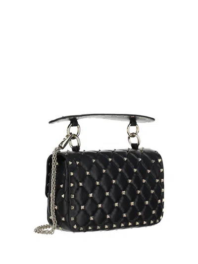 Shop Valentino Garavani Women  Garavani Rockstud Spike Handbag In Black