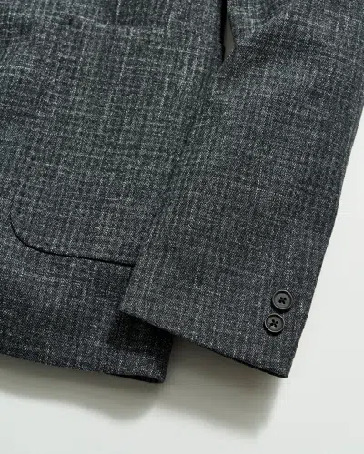 Shop Reid Archie Jacket In Charcoal Check