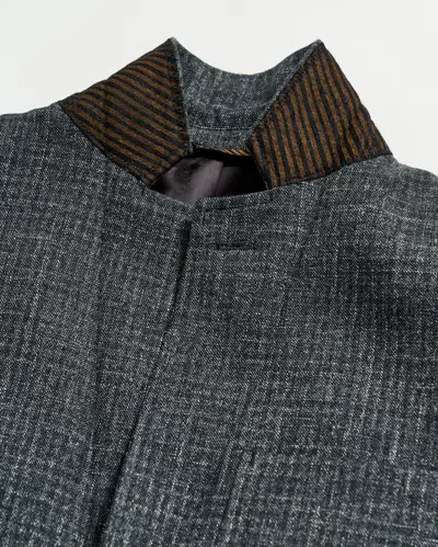Shop Reid Archie Jacket In Charcoal Check