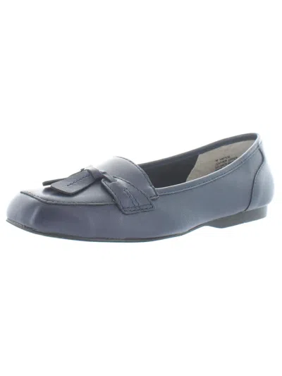 Shop Array Hamilton Womens Tassel Flat Loafers In Blue