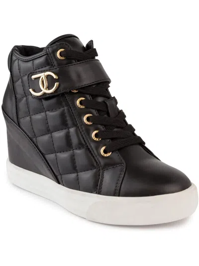 Shop Juicy Couture Journey Womens Lace-up Casual And Fashion Sneakers In Black