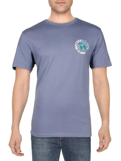 Shop Cotton On Mens Cotton Short Sleeve Graphic T-shirt In Purple