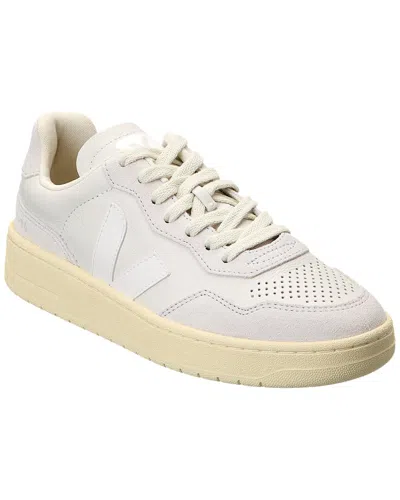 Veja V-90 O. T. Leather Sneaker In White