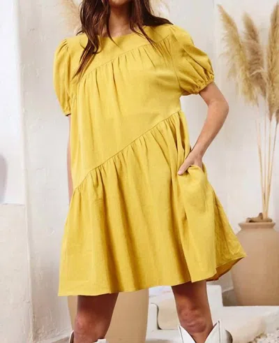 Shop Bucketlist Raegan Dress In Mustard In Yellow