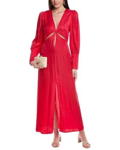 Shop Farm Rio Cutout Maxi Dress In Red
