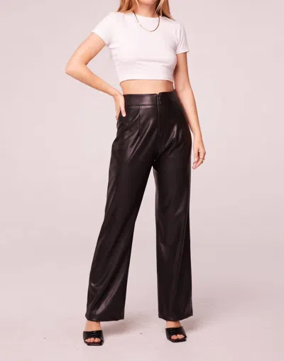 Band Of The Free Rock Goddess Faux Leather Pants In Black In Black