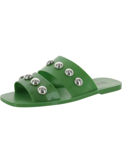 Shop Schutz Lizzie Womens Slip On Casual Slide Sandals In Multi