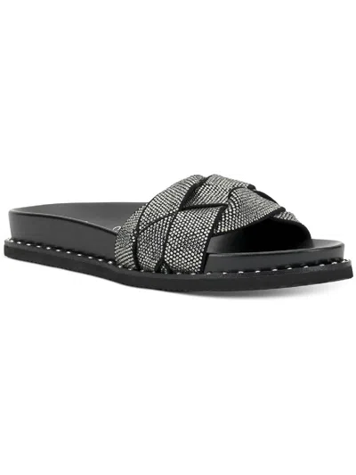 Shop Vince Camuto Kevind Womens Slip On Flat Slide Sandals In Black