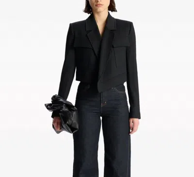 Shop A.l.c Women's Solid Reeve Cropped Blazer In Black