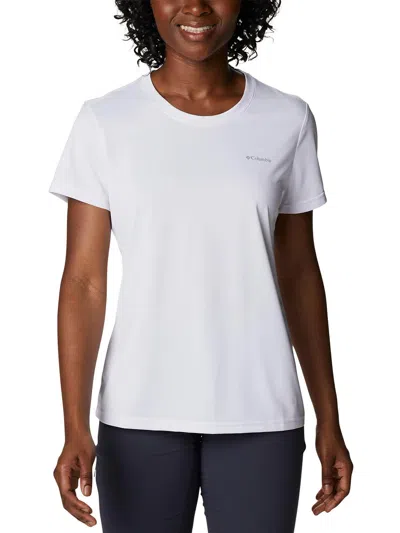 Shop Columbia Sportswear Womens Hiking Workout T-shirt In White