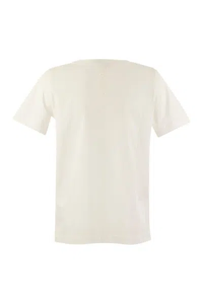 Shop 's Max Mara Quito - T-shirt In Jersey Con Stampa In White