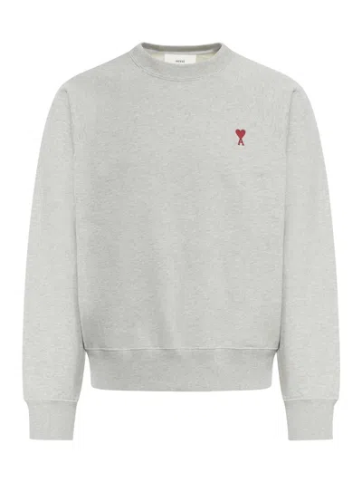 Shop Ami Alexandre Mattiussi Ami Paris Sweatshirt In Grey