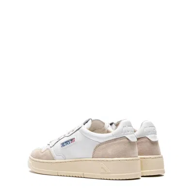 Shop Autry Medalist Suede Sneakers In Lt Suede Wht