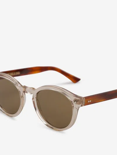 Shop C.& G. The Great Frog Cutler & Gross Granny Chic Oval Sunglasses In Logo Engraved On The Inside Of The Temple