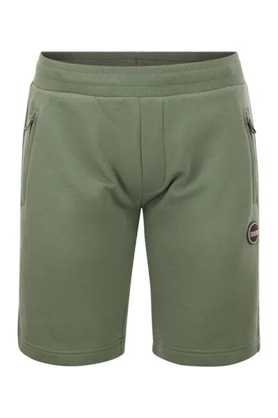 Shop Colmar Plush Bermuda Shorts With Pocket In Green