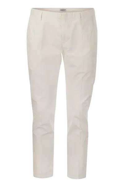 Dondup Men's Alfredo - Slim-fit Cotton Trousers In White