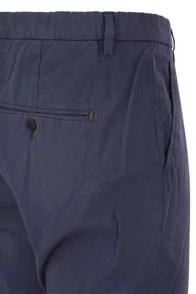 Shop Dondup Gaubert - Slim-fit Gabardine Trousers In Blue