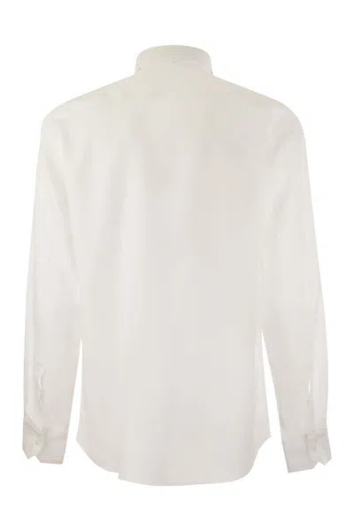 Shop Fedeli Roby - Linen Shirt In White