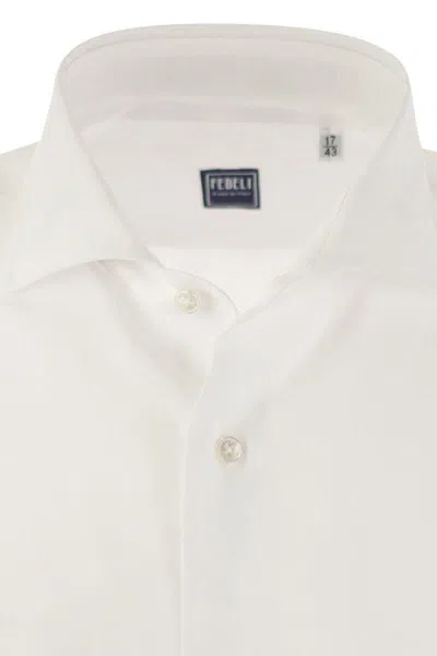 Shop Fedeli Roby - Linen Shirt In White