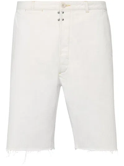 Shop Maison Margiela Cotton Shorts In White