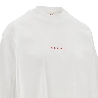 Marni White Cotton Knit T-shirts And Polos In L1w01
