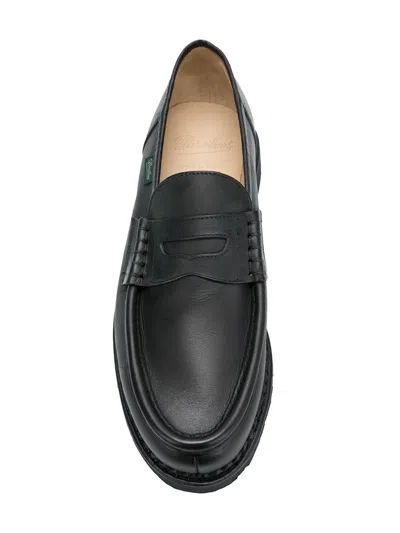 Shop Paraboot Reims Leather Loafers In Black