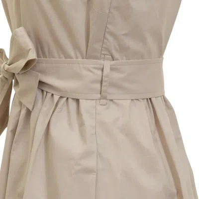 Shop Woolrich Poplin Short Dress In Light Oak