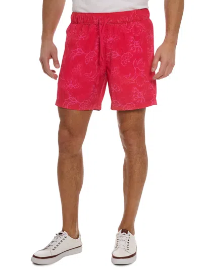 Robert Graham Sator Swim Trunks In Magenta
