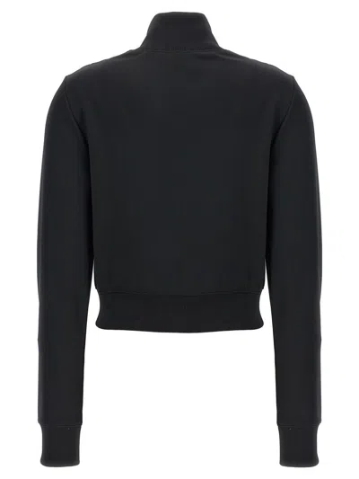 Shop Courrèges 'interlock Track' Sweatshirt In Black
