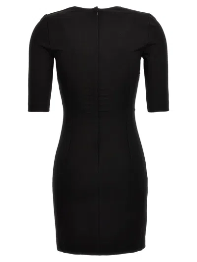 Shop Dolce & Gabbana Jersey Short Dress In Black