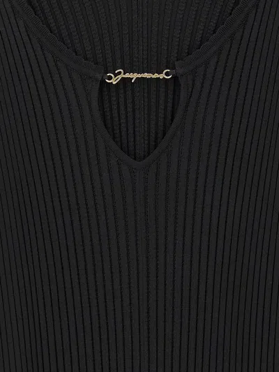 Shop Jacquemus 'la Mini Robe Pralù' Dress In Black