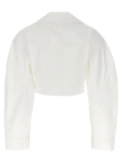 Shop Jacquemus 'obra' Shirt In White