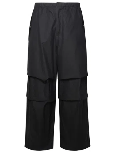 Shop Jil Sander Black Cotton Trousers