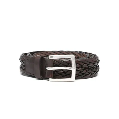 Shop Orciani Belts In Brown
