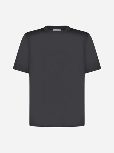 Shop D4.0 Cotton T-shirt In Dark Brown