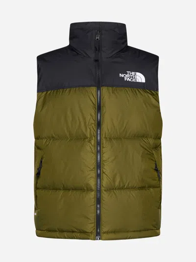 Shop The North Face 1996 Retro Nuptse Quilted Nylon Down Vest In Olive,black