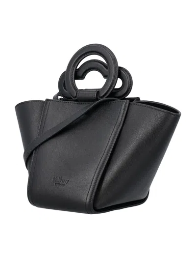 Shop Mulberry Mini Rider's Top Handle In Black