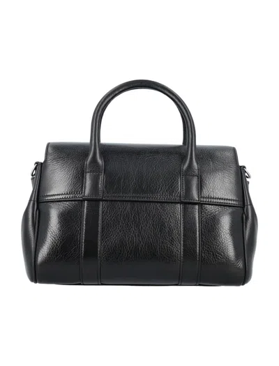Shop Mulberry Small Bayswater Satchel Bag In Black