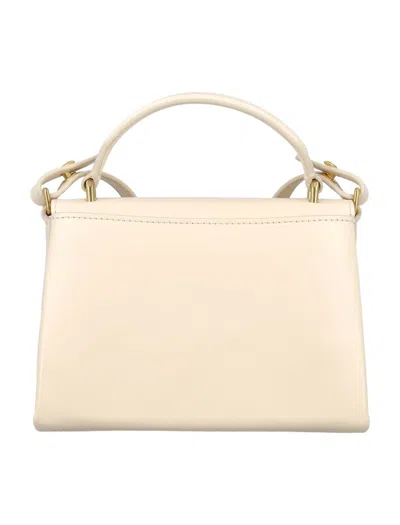 Shop Mulberry Small Lana Top Handle In Eggshell