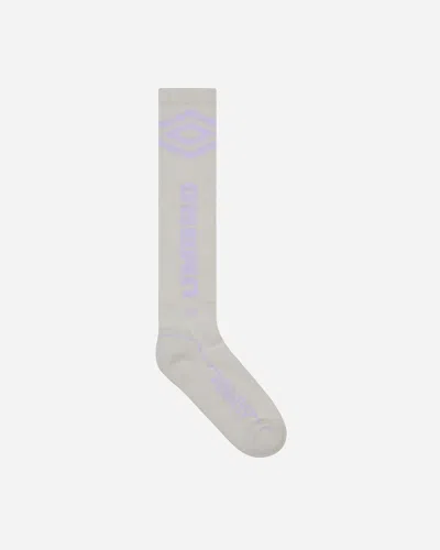 Shop Umbro Knee High Logo Socks Grey In Black