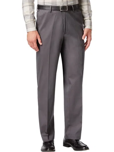 Shop Haggar Big & Tall Mens Classic Fit Suit Separate Khaki Pants In Grey