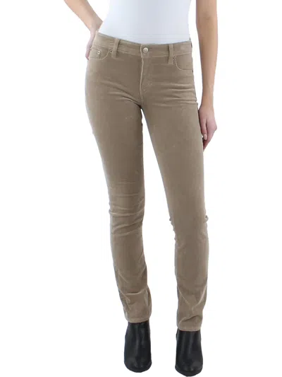 Shop Lauren Ralph Lauren Womens Corduroy Mid Rise Straight Leg Pants In Multi