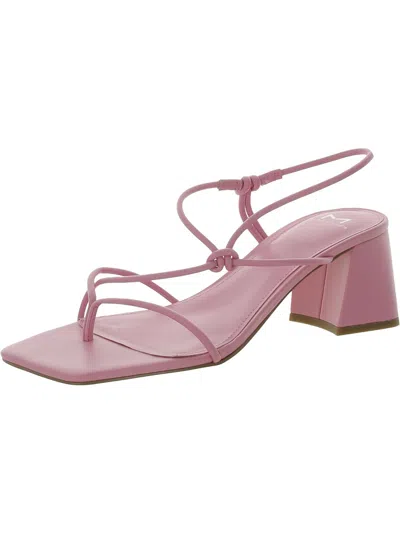 Shop Marc Fisher Ltd Chiara Womens Leather Metallic Heels In Pink
